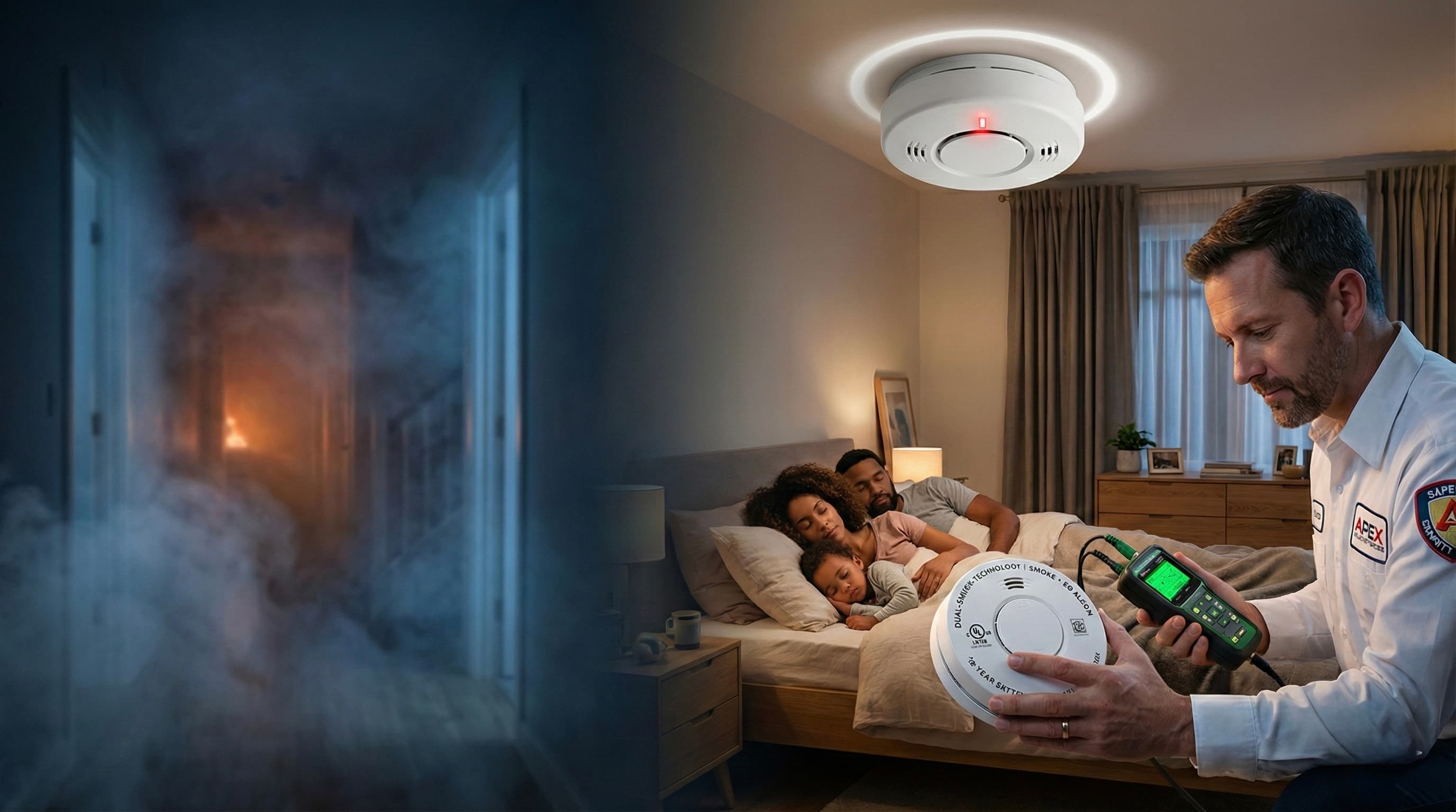 Smoke detector-Fire Alarm Systems Service Banner